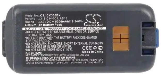 Alt view image 5 of 6 - 5200mAh Battery for Intermec CK3, CK3A, CK3X, CK3R, CK3C, CK3C1, CK3N, CK3N1