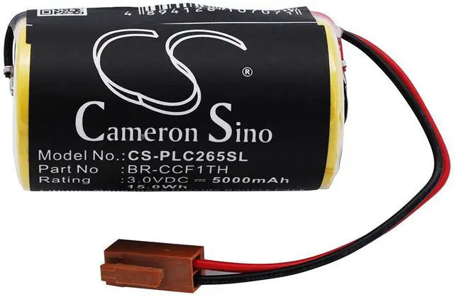 Alt view image 5 of 5 - Cameron Sino Battery for Panasonic PN:Panasonic A02B-0120-K106, A20B-0130-K106, A98L-0031-0007, BR26500, BR-C, BR-CCF1TH 5000mAh / 15.00Wh