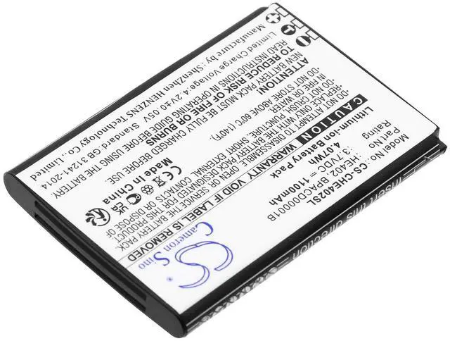 Alt view image 2 of 3 - Cameron Sino Battery for Cingular ATTEA211101, Flex, Flex 4G LTE Flip PN:Cingular BPACD00001B, HE402 1100mAh / 4.07Wh