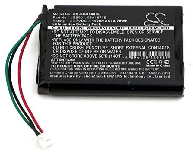Alt view image 3 of 4 - Cameron Sino Battery for SHURE MXW1, MXW1 Bodypack, MXW6, MXW6 Boundary, MXW8 Desktop Base Wireless Tra, MXW8 Wireless Transmitters 1000mAh