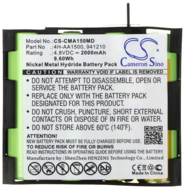 Alt view image 5 of 5 - 2000mAh  Battery for Compex Mi, Mi-Sport, MI-Fitness, Runner, Enegry Mi-Ready, Vitality, and others