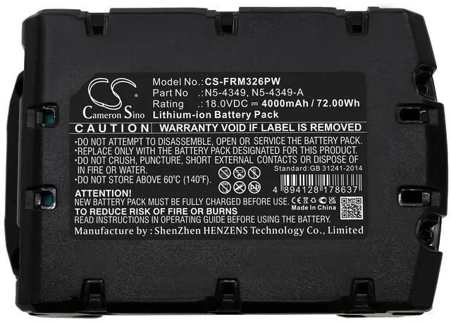 Alt view image 5 of 5 - battery for Ansul 427308  423520  427312   Schneider Accutech AP10  Accutech DP20  Accutech GP10  AP10  DP20  GP10