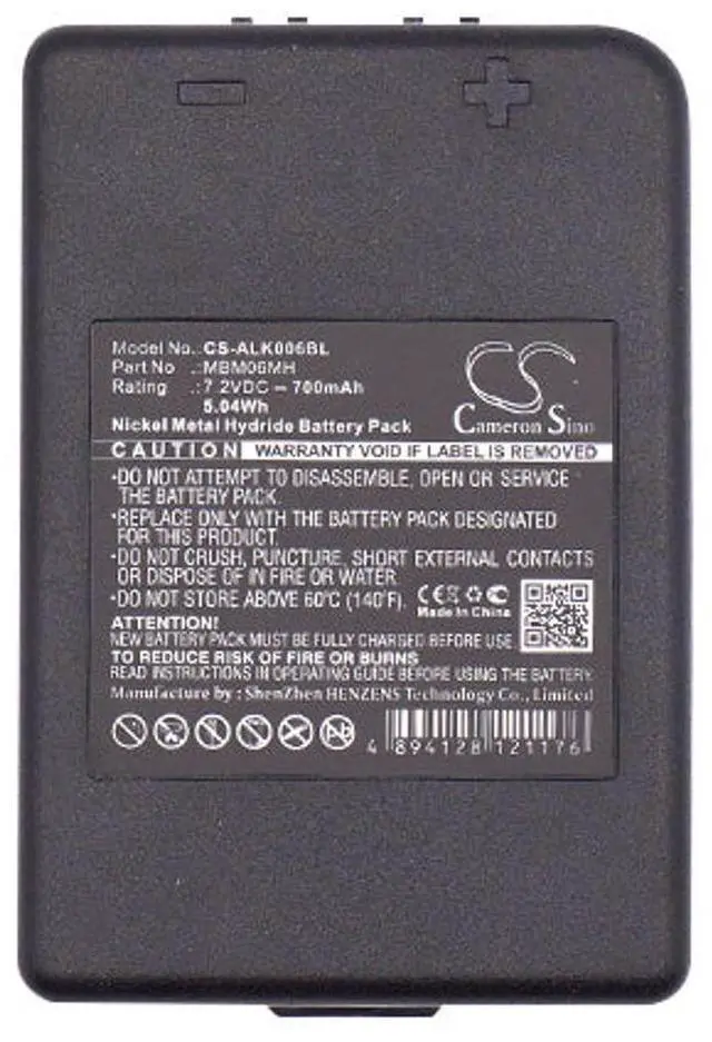 Alt view image 5 of 5 - 700mAh Battery for Autec Modular MK, Plus MK