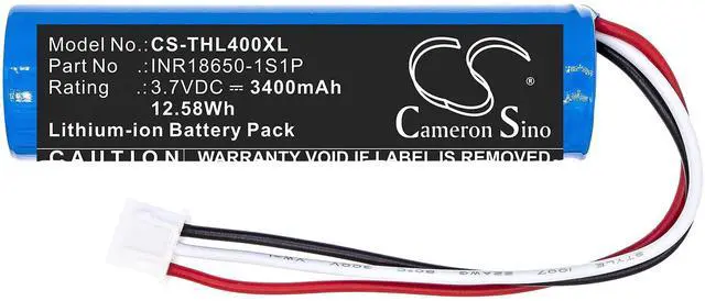 Alt view image 3 of 5 - Cameron Sino Battery for Theradome LH40, LH80, LH80 Pro PN:Theradome INR18650-1S1P 3400mAh / 12.58Wh