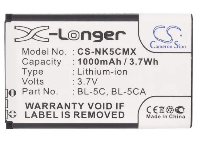 Alt view image 5 of 5 - 1000mAh Battery for BANNO GT03BBBK VIVO K118, VIVO K119, VIVO K201, VIVO K202, VIVO V207, VIVO I530, and others