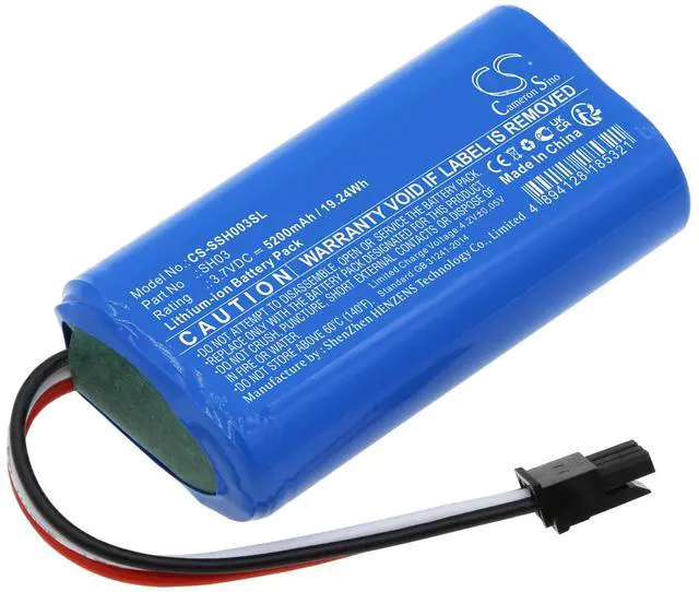 Main image of Cameron Sino Battery for Simplehuman Mirror SH1S2P PN:Simplehuman SH03 5200mAh / 19.24Wh