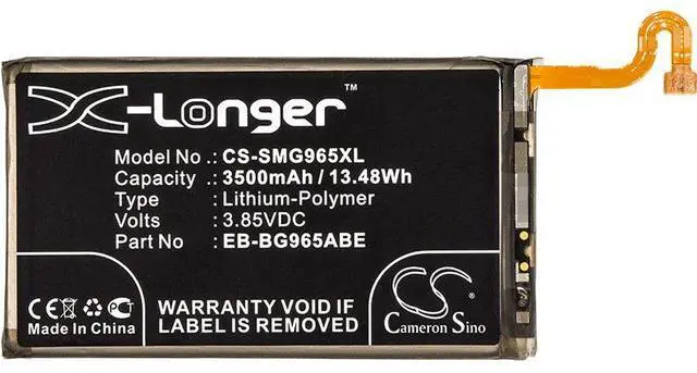 Alt view image 3 of 4 - New 3500mAh Battery for Samsung Galaxy S9 Plus,Galaxy S9+,SC-03K,SGH-N943,SM-G9650/DS,SM-G965F,SM-G965F/DS,SM-G965J,SM-G965N,SM-G965U,SM-G965U1,SM-G965W,SM-G965XU; P/N:EB-BG965ABA,EB-BG965ABE