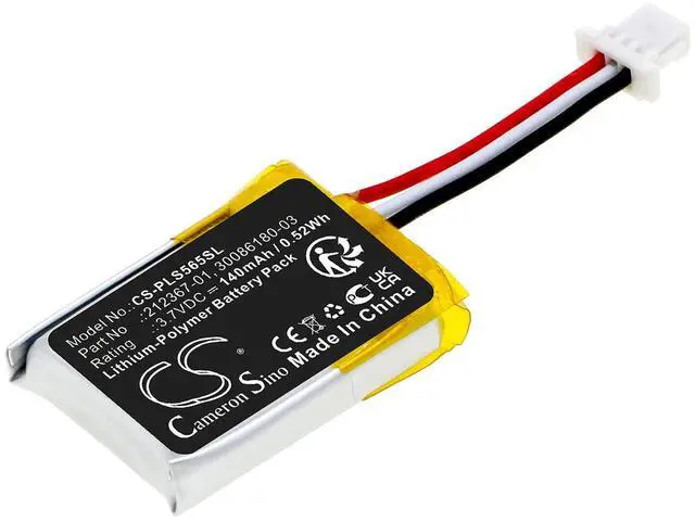 Main image of Cameron Sino Battery for Plantronics C565, CS540, CS540A, Savi CS540, Savi CS540A PN:Plantronics 212367-01, 212367-01 (3 pin), 30086180-03 140mAh / 0.52Wh