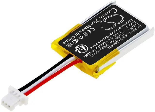 Alt view image 2 of 5 - Cameron Sino Battery for Plantronics C565, CS540, CS540A, Savi CS540, Savi CS540A PN:Plantronics 212367-01, 212367-01 (3 pin), 30086180-03 140mAh / 0.52Wh