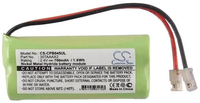 Alt view image 6 of 6 - 700mAh Battery for Universal AAA x 2