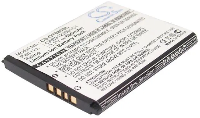 Main image of 800mAh Battery for  Alcatel OT-602, One Touch 602, Miss Sixty, One Touch 710 Chrome  and others