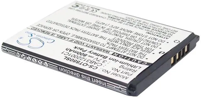 Alt view image 2 of 5 - 800mAh Battery for  Alcatel OT-602, One Touch 602, Miss Sixty, One Touch 710 Chrome  and others