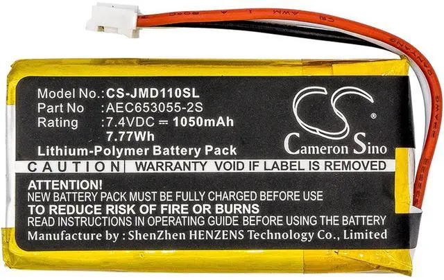 Main image of Cameron Sino Battery for JBL Flip, Flip 1 PN:JBL AEC653055-2S 1050mAh / 7.77Wh