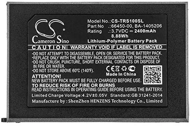 Alt view image 3 of 3 - Cameron Sino Battery for Trimble 66410-00, Juno SA, Juno SB, Juno SC, Juno SD PN:Trimble 66450-00, BA-1405206 2400mAh / 8.88Wh