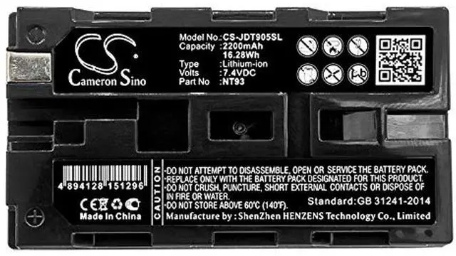 Alt view image 3 of 3 - 2200mAh Replace Battery for JDSU NT1150, NT1155, NT900, NT-900 AS-IS, NT905, NT950, NT955, Test-Um Validator NT900, Test-Um Validator NT99, Validator-NT PN:JDSU 19-3762, NT93, NT99