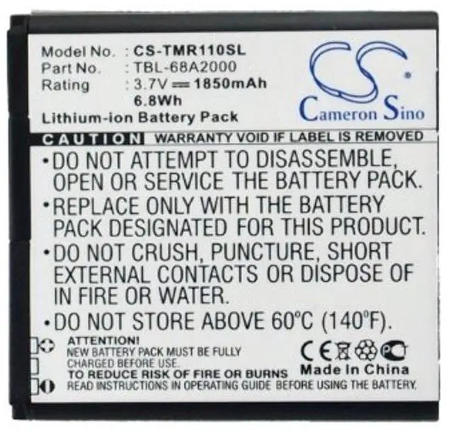 Alt view image 5 of 5 - CS Battery for 3G/3.75G Battery Powered Wirel, Portable Mini 150Mbps 3G Mobil, TL-MR11U, TL-MR3040 PN: TBL-68A2000 1850mAh / 6.85Wh