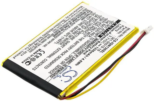 Alt view image 2 of 5 - Cameron Sino Battery for Garmin Nuvi 1300, Nuvi 1340T Pro, Nuvi 1350, Nuvi 1350T, Nuvi 1370, Nuvi 1370T, Nuvi 1375T, Nuvi 1390, Nuvi 1390T, Nuvi 1490 1250mAh