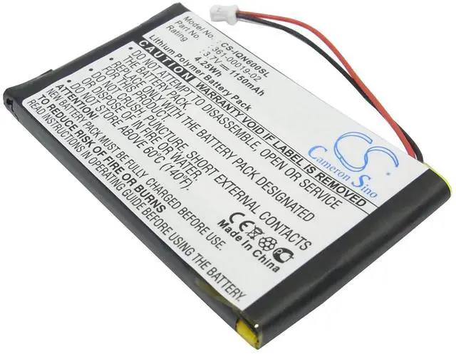Main image of Cameron Sino Battery for Garmin Nuvi 600, Nuvi 610, Nuvi 610T, Nuvi 650, Nuvi 660, Nuvi 660 FM, Nuvi 670, Nuvi 680 PN:Garmin 010-00455-00, 010-00540-70 1150mAh