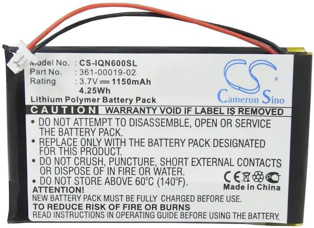 Alt view image 5 of 6 - Cameron Sino Battery for Garmin Nuvi 600, Nuvi 610, Nuvi 610T, Nuvi 650, Nuvi 660, Nuvi 660 FM, Nuvi 670, Nuvi 680 PN:Garmin 010-00455-00, 010-00540-70 1150mAh