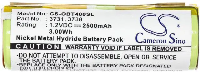 Alt view image 3 of 5 - Cameron Sino Battery for 9900 Toothbrush, Professional Care 8000, Professional Care 8300, Professional Care 8500, Professional Care 9500, Triumph 4000