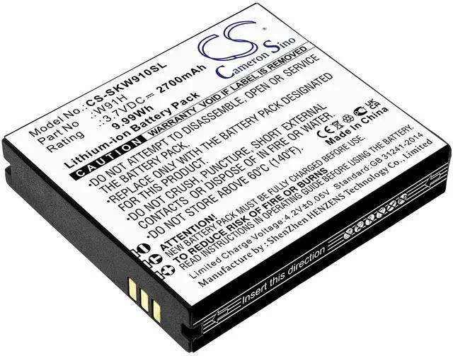 Main image of Cameron Sino Battery for Skyroam W19, W19H, W20 PN:Skyroam W91H 2700mAh / 9.99Wh