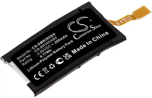 Main image of Cameron Sino Battery for Samsung Gear Fit 2 Pro, SM-R365 PN:Samsung EB-BR365ABE, GH43-04770A 200mAh / 0.77Wh