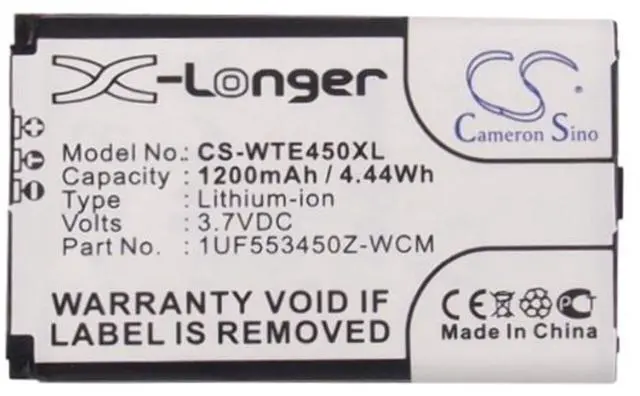 Alt view image 5 of 5 - Cameron Sino Battery for Wacom CTH-470, PTH-850-EN, PTH-850-ES, PTH-850-FR, PTH-850-IT, PTH-850-NL, PTH-850-PL, PTH-850-RU, PTH-850-XX 1200mAh