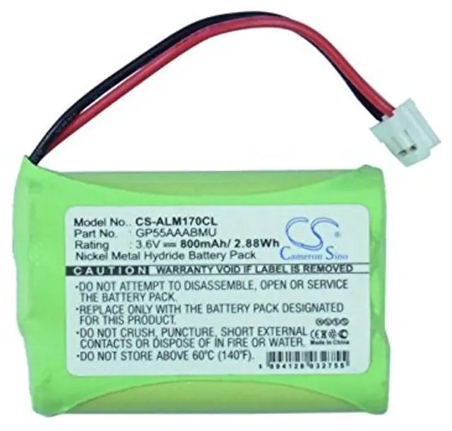 Alt view image 5 of 5 - Cameron Sino Battery for Audioline 5015 PN:Audioline 800mAh/2.88Wh
