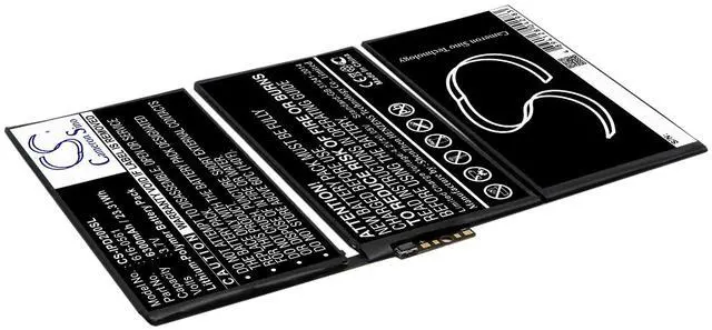 Alt view image 2 of 3 - CS Battery for A1316, A1376, A1395, A1396, A1397, 2, 2 16GB Wi-Fi, 2 16GB Wi-Fi 3G, 2 32GB Wi-Fi, 2 32GB Wi-Fi 3G, 2 3G, 2 64GB Wi-Fi, 2 64GB Wi-Fi 3G, 2 WIFI 6300mAh
