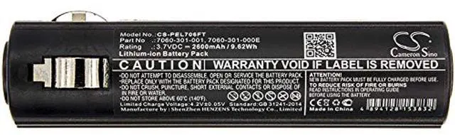 Alt view image 3 of 3 - CS Battery for 7060, 7069 PN: 7060-301-000-1, 7060-301-000E, 7060-301-001 2600mAh / 9.62Wh