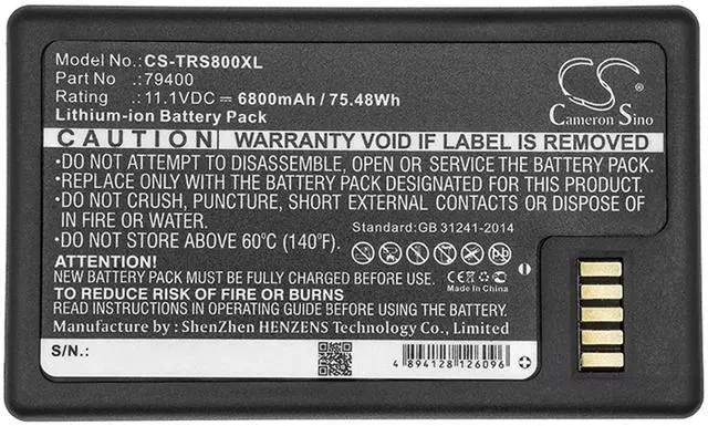 Alt view image 3 of 3 - CS Battery for Focus 35 PN: 6800mAh / 75.48Wh