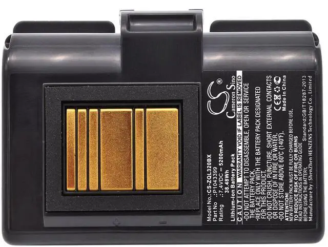 Alt view image 5 of 5 - Cameron Sino Battery for QLN220, QLn220HC, QLN320, QLn320HC, ZQ500, ZQ510, ZQ520, ZQ610, ZQ610HC, ZQ620, ZQ620HC, ZR628, ZR638 PN: AT16004 5200mAh