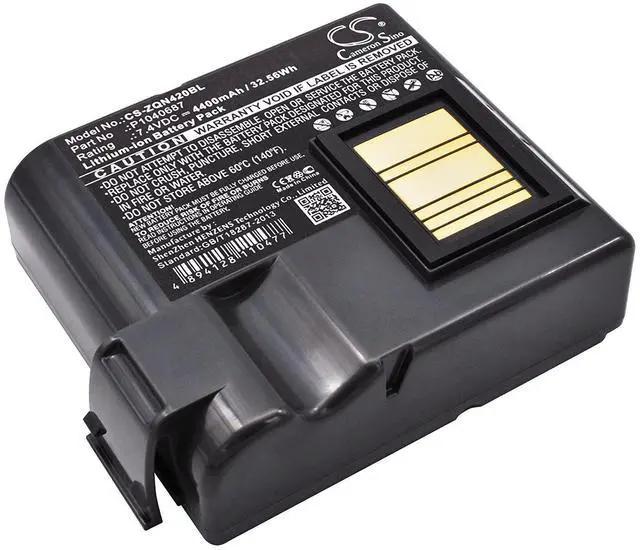 Main image of CS Battery for QLN420, ZQ630 PN: BTRY-MPP-68MA1-01, P1040687, P1050667-016 4400mAh / 32.56Wh