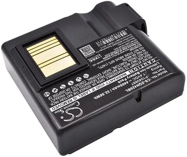 Alt view image 2 of 5 - CS Battery for QLN420, ZQ630 PN: BTRY-MPP-68MA1-01, P1040687, P1050667-016 4400mAh / 32.56Wh