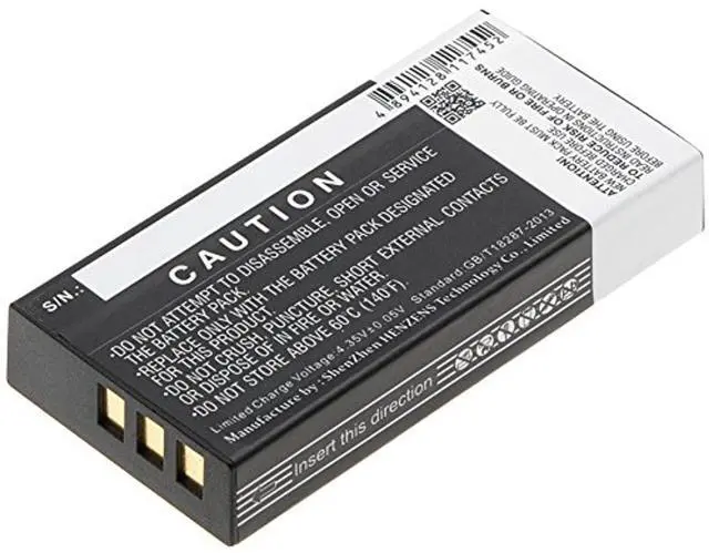 Alt view image 4 of 5 - CS Battery for URC MX-5000 PN:URC BT-NLP2400, NC1110 4200mAh / 15.96Wh