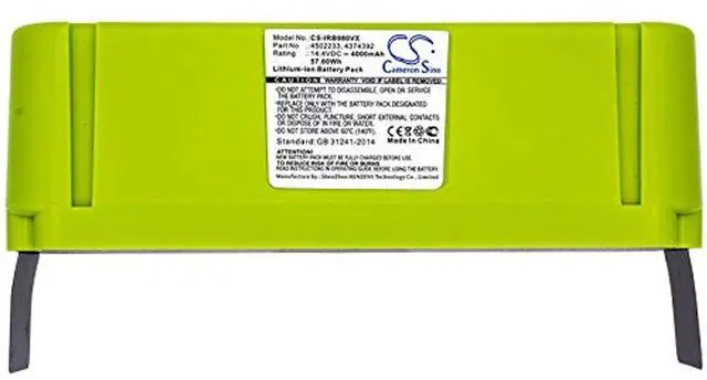 Alt view image 3 of 3 - Camron Sino Battery for iRobot Roomba 805, Roomba 850, Roomba 860, Roomba 877, Roomba 890, Roomba 891, Roomba 895, Roomba 896, Roomba 960, Roomba 965, Roomba 980 4000mAh