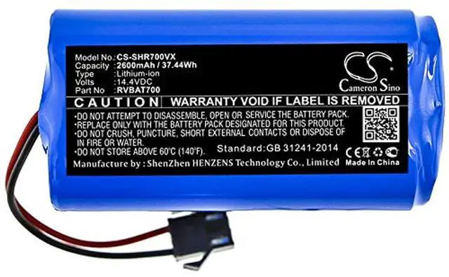 Alt view image 3 of 4 - Camron Sino Battery for Shark ION Robot 700, ION Robot 700 RV700, ION Robot 720, ION Robot 750, ION Robot 755, RV700, RV720, RV750, RV755 RVBAT700 2600mAh / 37.44Wh