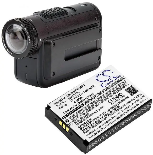 Alt view image 4 of 4 - Cameron Sino Battery for Midland XTC400, XTC450 PN:Midland BATT17L 1800mAh / 6.66Wh