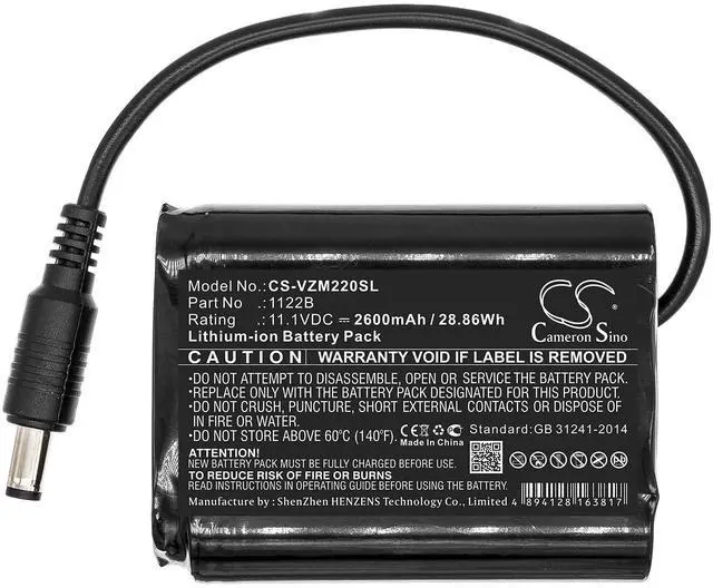 Alt view image 3 of 5 - Cameron Sino Battery for Venture Heat MC-1645, ZMCB2200 PN:Venture Heat 1122B 2600mAh / 28.86Wh