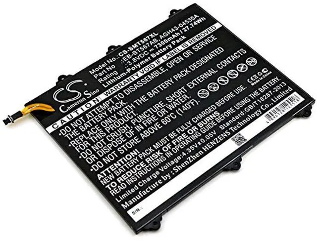 Main image of CS Battery for Galaxy Tab E 9.6 XLTE, SM-T560NU, SM-T567, SM-T567V PN: EB-BT567ABA, GH43-04535A 7300mAh / 27.74Wh