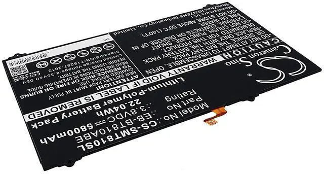 Alt view image 2 of 5 - CS Battery for Galaxy Tab S2 9.7 LTE-A, SM-T815Y, SM-T817A, SM-T817P, SM-T817R4, SM-T817T, SM-T817V, SM-T817W, SM-T818, SM-T818T, SM-T818V, SM-T818W, SM-T819, SM-T819C, SM-T819Y 5800mAh
