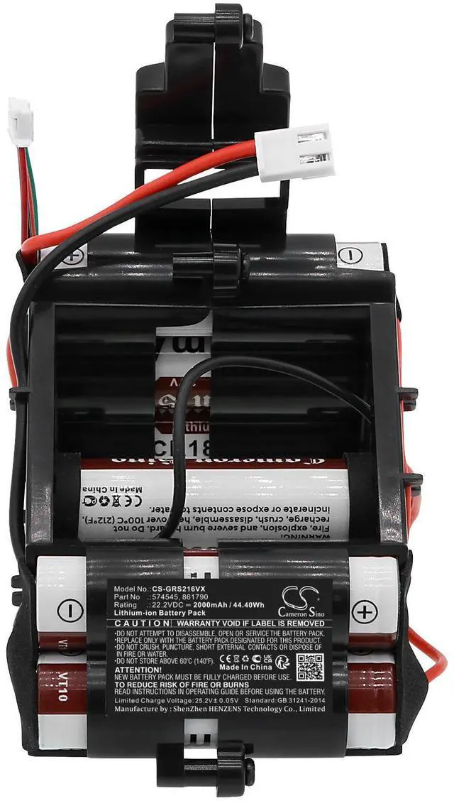 Alt view image 3 of 5 - battery for Gorenje 574545  861790 SVC216F  SVC216FGD  VC2932GS  SVC216FMB  SVC216FS  VC2932  728268  SVC216FR  568211  72826800  SVC216FBKS