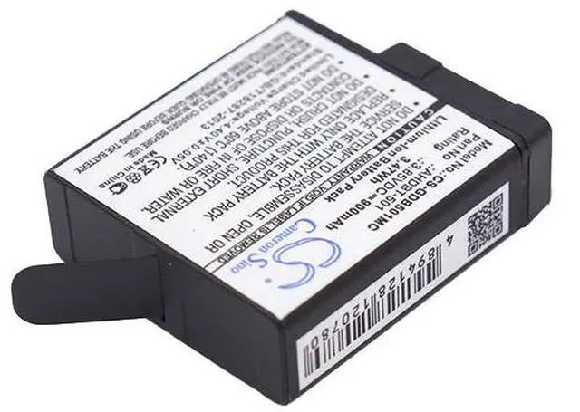 Alt view image 2 of 5 - battery for 601-10197-00, AABAT-001, AABAT-001-AS, ASST1, CHDHX-501, CHDHX-701, CHDHX-701-RW, HD8.01, Hero 2018, Hero 5, Hero 5 Black, Hero 6, Hero 6 Black, Hero 7, Hero 7 Black, Hero 7 White, Hero 8