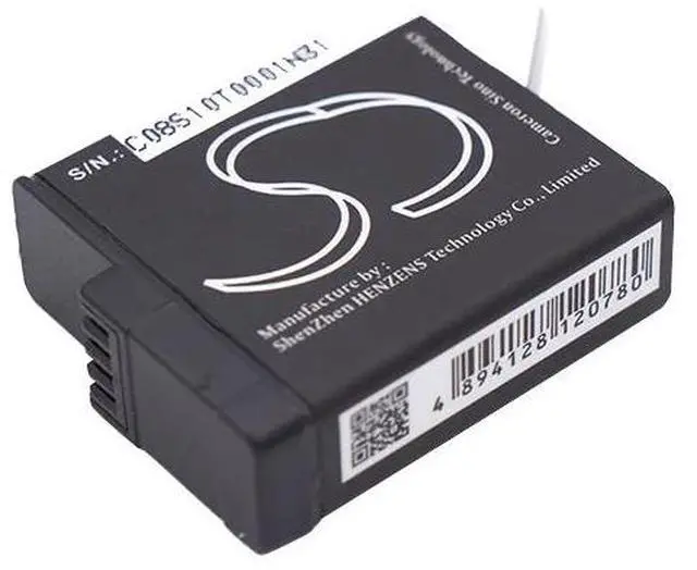 Alt view image 4 of 5 - battery for 601-10197-00, AABAT-001, AABAT-001-AS, ASST1, CHDHX-501, CHDHX-701, CHDHX-701-RW, HD8.01, Hero 2018, Hero 5, Hero 5 Black, Hero 6, Hero 6 Black, Hero 7, Hero 7 Black, Hero 7 White, Hero 8