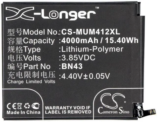 Alt view image 5 of 5 - battery for  Note 4X ( China Version ), Redmi Note 4X ( China Version