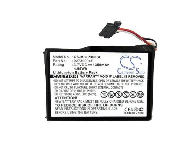Alt view image 5 of 6 - battery for  Mio P360, Mio P560, Mio P560t, Mio P565