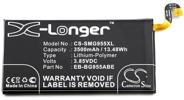 Alt view image 3 of 4 - battery for  Dream 2, Galaxy S8 Plus, Galaxy S8 Plus TD-LTE, SM-G9550, SM-G955D, SM-G955F, SM-G955J, SM-G955N, SM-G955U, SM-G955U1, SM-G955W