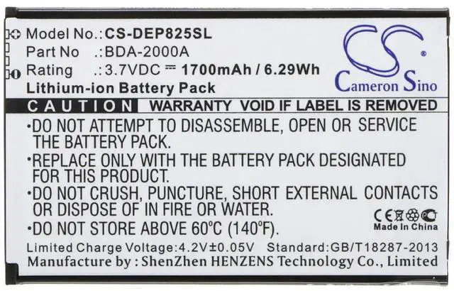 Alt view image 5 of 5 - battery for  8028, 8030, 8031, 8031C, DSB-0010, Liberto 8028, Liberto 8030, Liberto 8031, Liberto 822, Liberto 825, SmartEasy 824