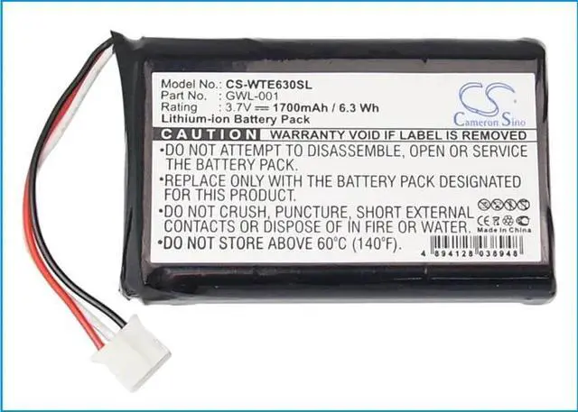 Alt view image 5 of 5 - battery for Airliner WS100 Tablet, CTE-620BT, CTE-620BT Graphire, CTE-630BT, CTE-630BT Graphire, CTE630BT Graphire Wireless Pen, Graphire 4