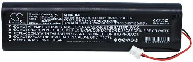 Alt view image 5 of 6 - battery for 24-030001-01, EGP-0620-1, EGP-0620-1 REV1, Hiper Ga, Hiper Gb, Hiper Lite Plus, Hiper Pro, Hiper-L1, L18650-4TOP, TOP240-030001-01